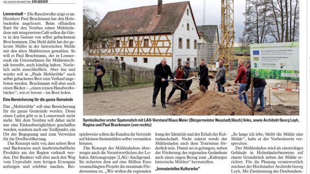 Paul´s Mehlstübla in Lonnerstadt. Nachhaltige Landwirtschaft und der Weg vom Urprodukt zum fertigen Erzeugnis wird dort erlebbar gemacht